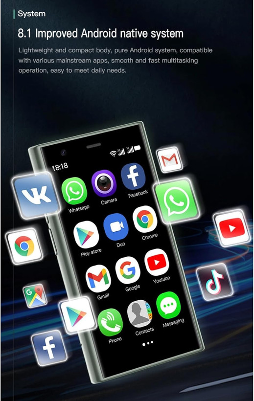 گوشی موبایل مینی S23 Pro برند Soyes حافظه 16 گیگابایت رم 2