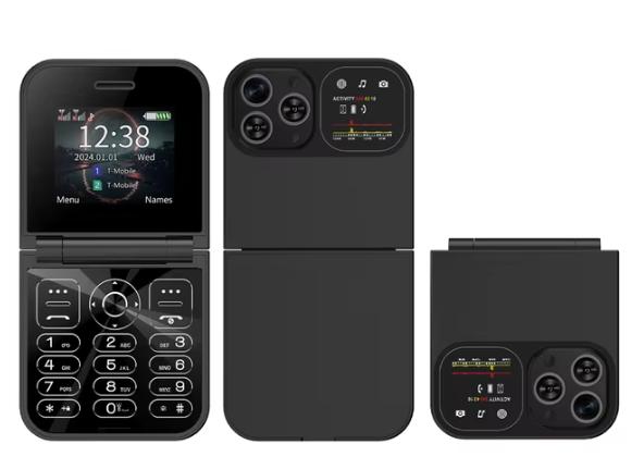 گوشی موبایل تاشو F15 Mini برند VIP طرح آیفون پرو مکس 2 سیمکارت حافظه 32 مگابایت