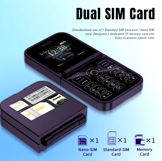گوشی موبایل تاشو F15 Mini برند VIP طرح آیفون پرو مکس 2 سیمکارت حافظه 32 مگابایت