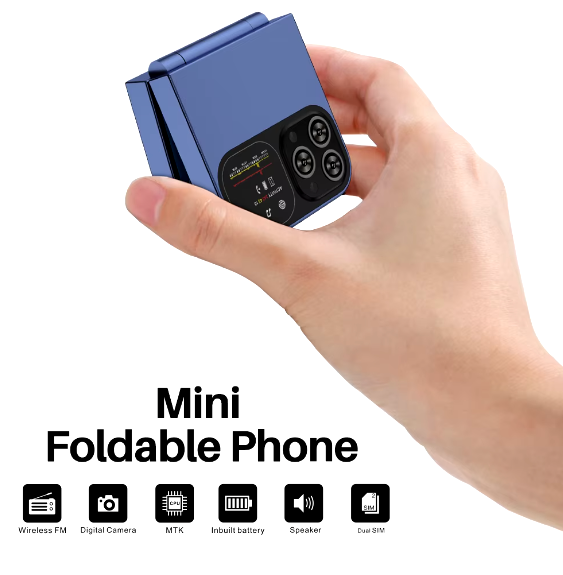 گوشی موبایل تاشو F15 Mini برند VIP طرح آیفون پرو مکس 2 سیمکارت حافظه 32 مگابایت