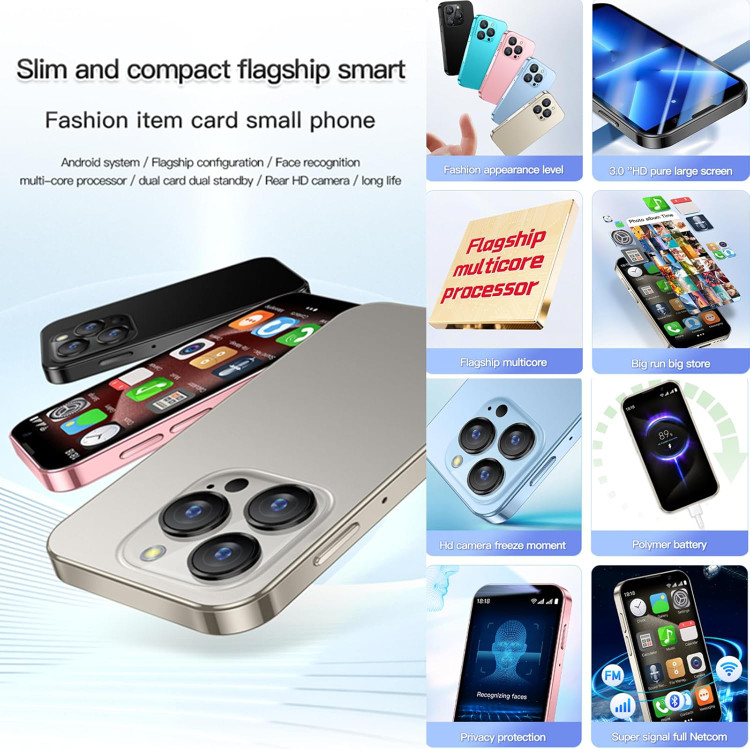 گوشی موبایل مینی Iphone 15 ProMax برند Soyes سری XS15 حافظه 16 رم 2